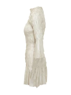 Sleeveless Dress with High Neck