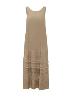Sleeveless Dress with Ruffles