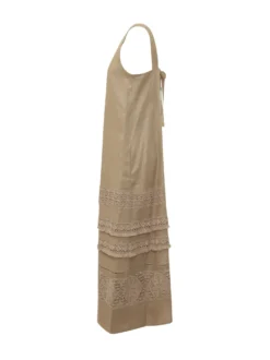 Sleeveless Dress with Ruffles