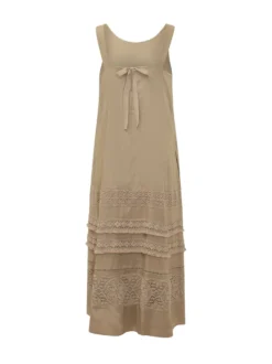 Sleeveless Dress with Ruffles