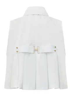 Sleeveless Shirt with Collar