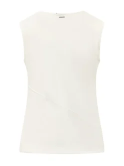 Sleeveless Tank with Diagonal Seam