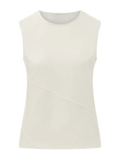 Sleeveless Tank with Diagonal Seam
