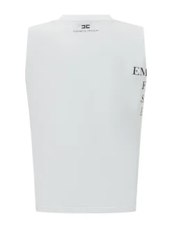 Sleeveless Text Top