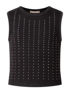 Sleeveless Top with Embellishments