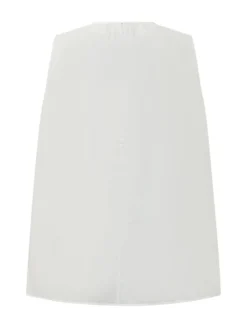 Sleeveless Top with Embroidered Panels