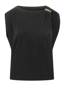 Sleeveless Top with Shoulder Detail