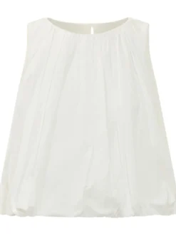 Sleeveless Top with Wide Silhouette