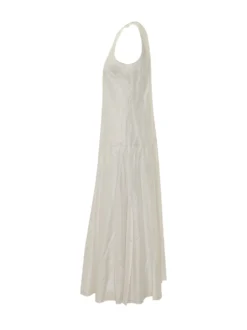 Sleeveless Voile Maxi Dress