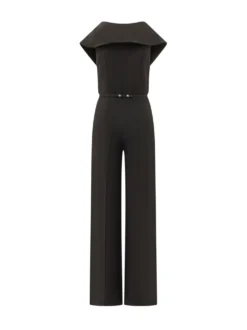 Sleeveless wide leg jumpsuit