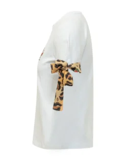 Slim Fit T-Shirt with Kiss of Amore Embroidery