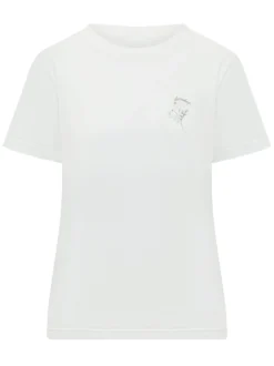 Slim T-shirt with Floral Print