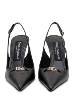 Slingback Nappa Seta with High Heel and Pointed Toe