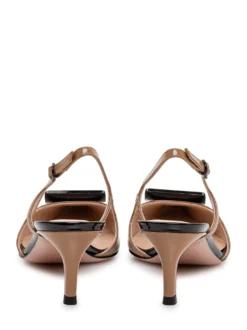 Slingback Pumps with Metal Detail