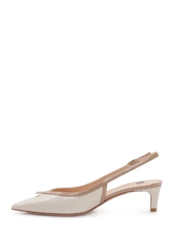 Slingback Pumps with Mid Heel and Pointed Toe