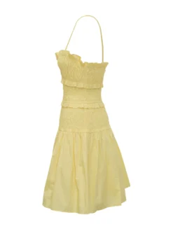 Smocked Mini Dress with Ruffles