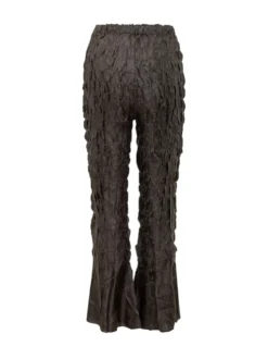 Smocked Pants with Flared Hem