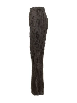 Smocked Pants with Flared Hem