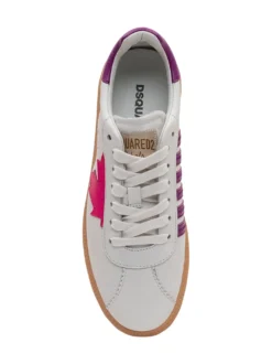 Sneakers with Laces and Contrast Inserts