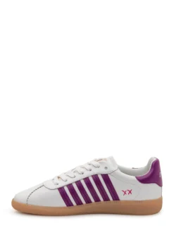 Sneakers with Laces and Contrast Inserts