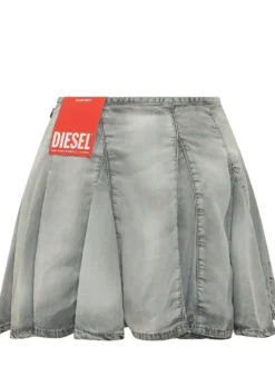 Spiki Skirt with Pleats and Logo