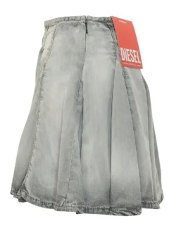Spiki Skirt with Pleats and Logo
