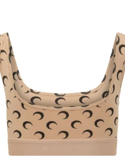 Sports Top with Wide Straps and Graphic Pattern
