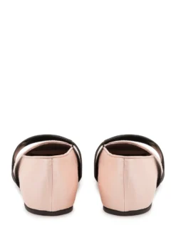 Square Toe Ballet Flats with Strap