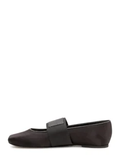 Square Toe Ballet Flats with Strap