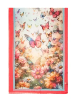 Stole with Butterfly Print
