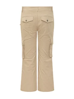 Straight-Leg Cargo Pants with Flap Pockets