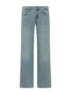 Straight Leg Jeans with Five Pockets