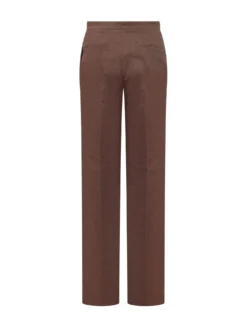 Straight-Leg Linen Trousers