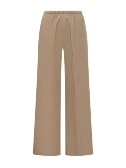 Straight Leg Pants with Elastic Waist