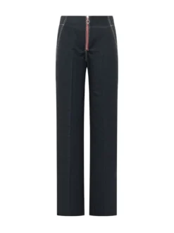 Straight Leg Pants with Front Zip