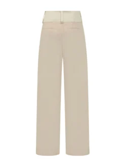 Straight Leg Pleated Trousers