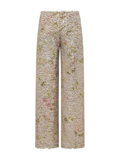 Straight Leg Sequin Trousers