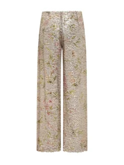 Straight Leg Sequin Trousers