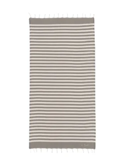 Striped Beach Towel with Fringes