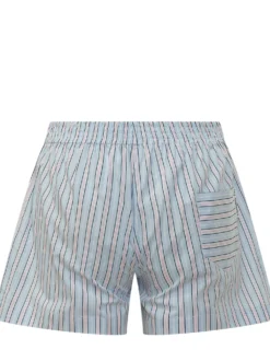 Striped Boxer Shorts with Elastic Waist