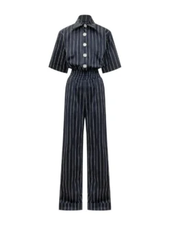 Striped jumpsuit