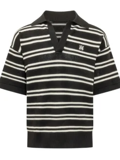Striped Knit Polo