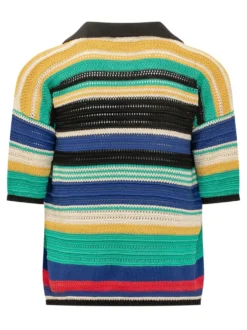 Striped Knitted Polo