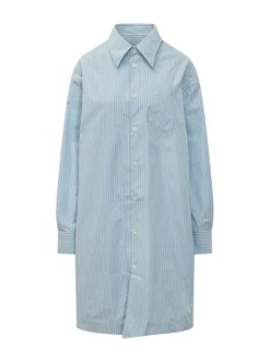 Striped Long Shirt Dress