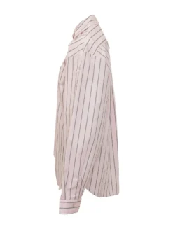 Striped Over Shirt with Pockets and Buttons