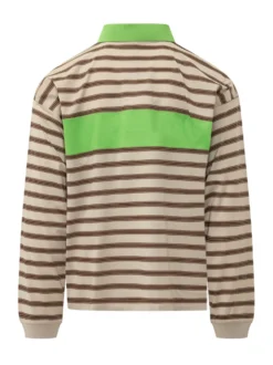 Striped Polo Shirt with Logo
