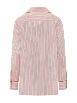 Striped Shirt with Collar and Pocket