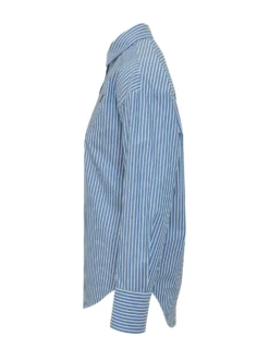 Striped Shirt With Embroidery