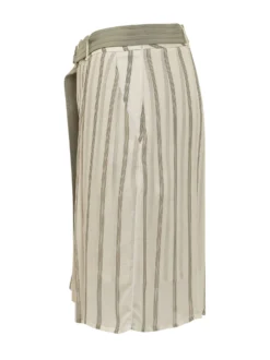 Striped Shorts with Belt