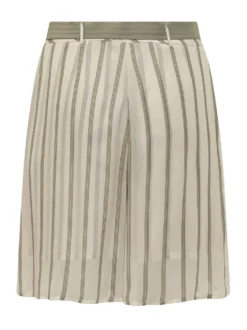 Striped Shorts with Belt